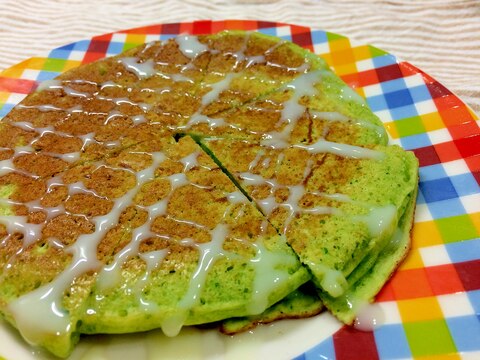 ほうれん草とお豆腐のパンケーキ【卵なし】